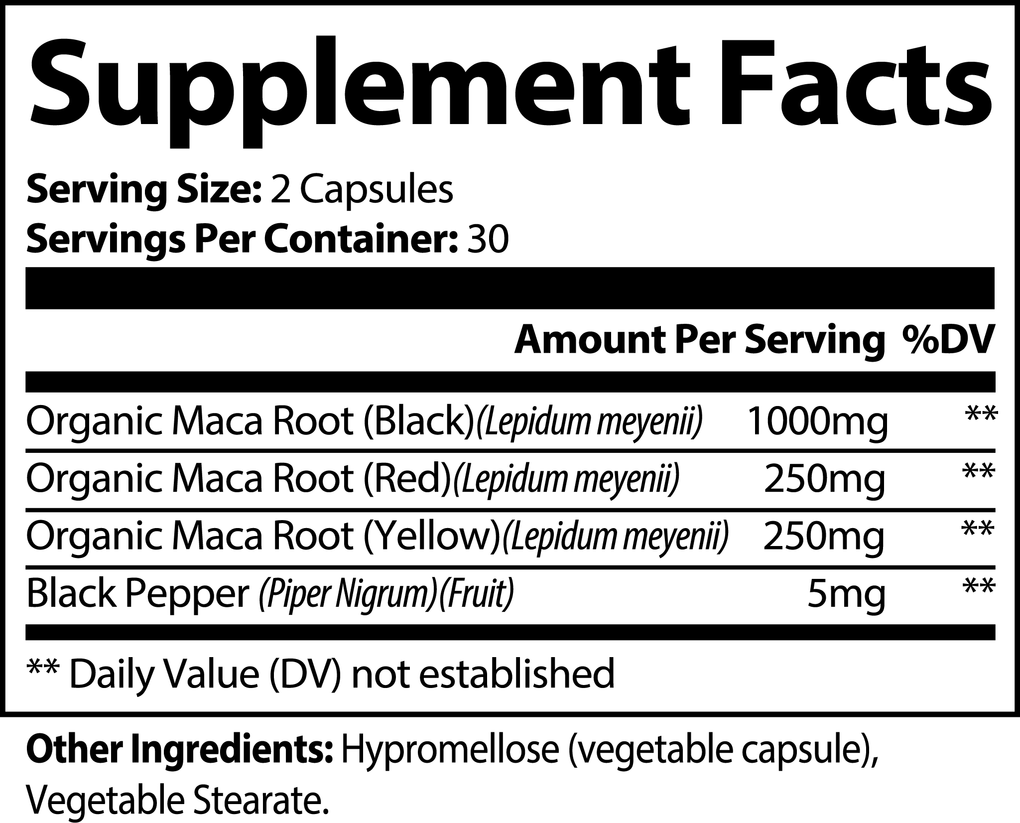 Maca Plus Supplement – 60 Capsules