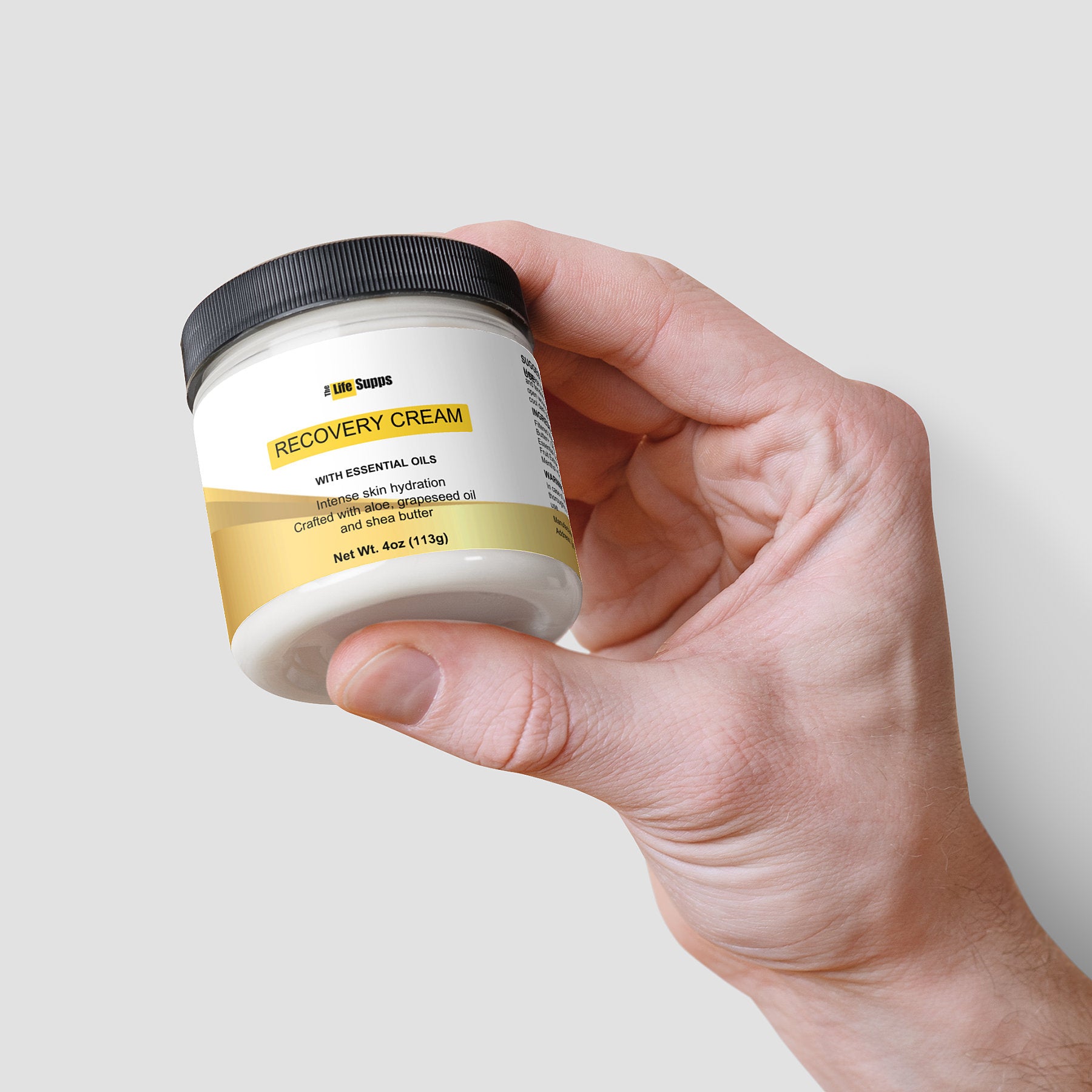 Recovery Cream with Aloe & Essential Oils - Hydrating & Soothing Skin Care