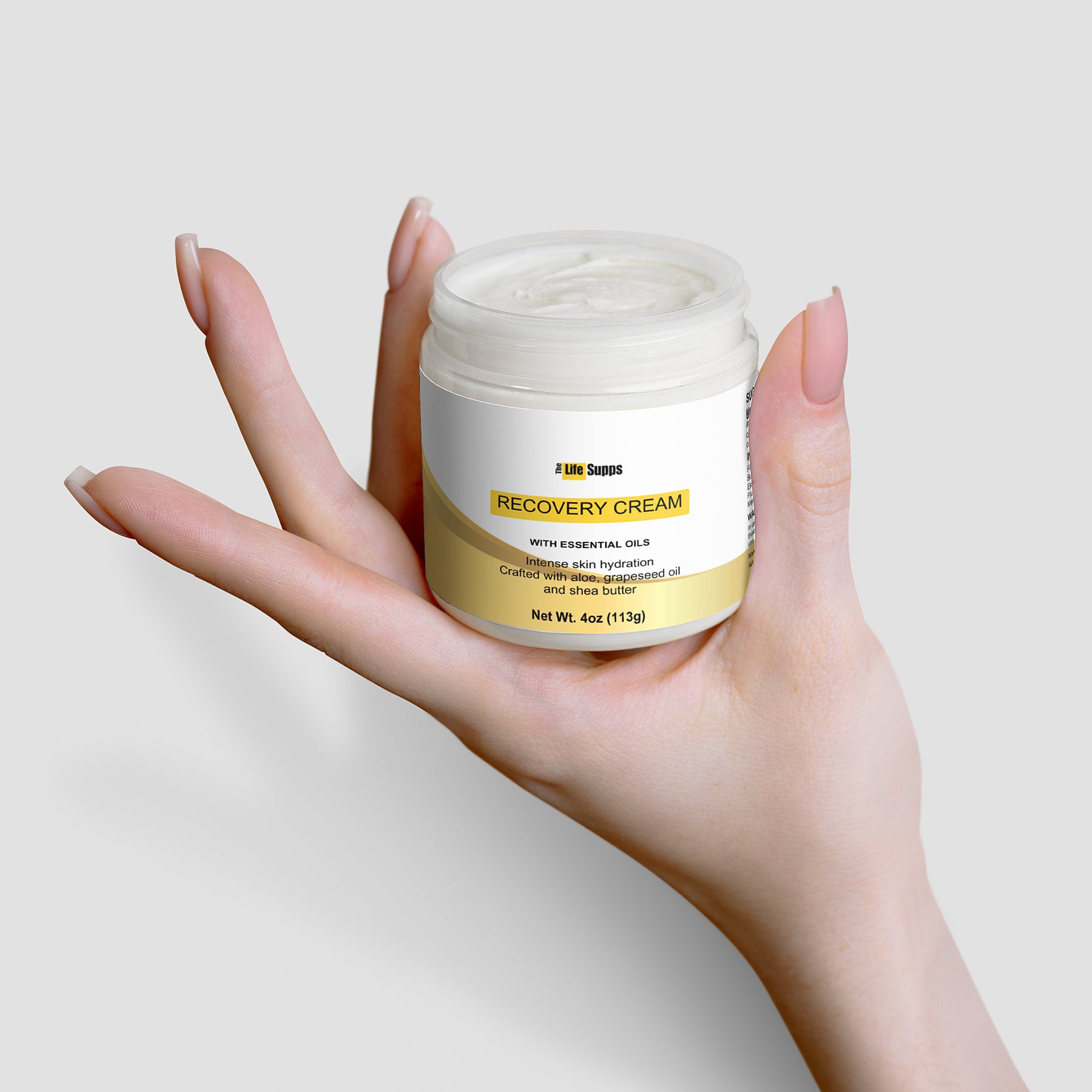 Recovery Cream with Aloe & Essential Oils - Hydrating & Soothing Skin Care