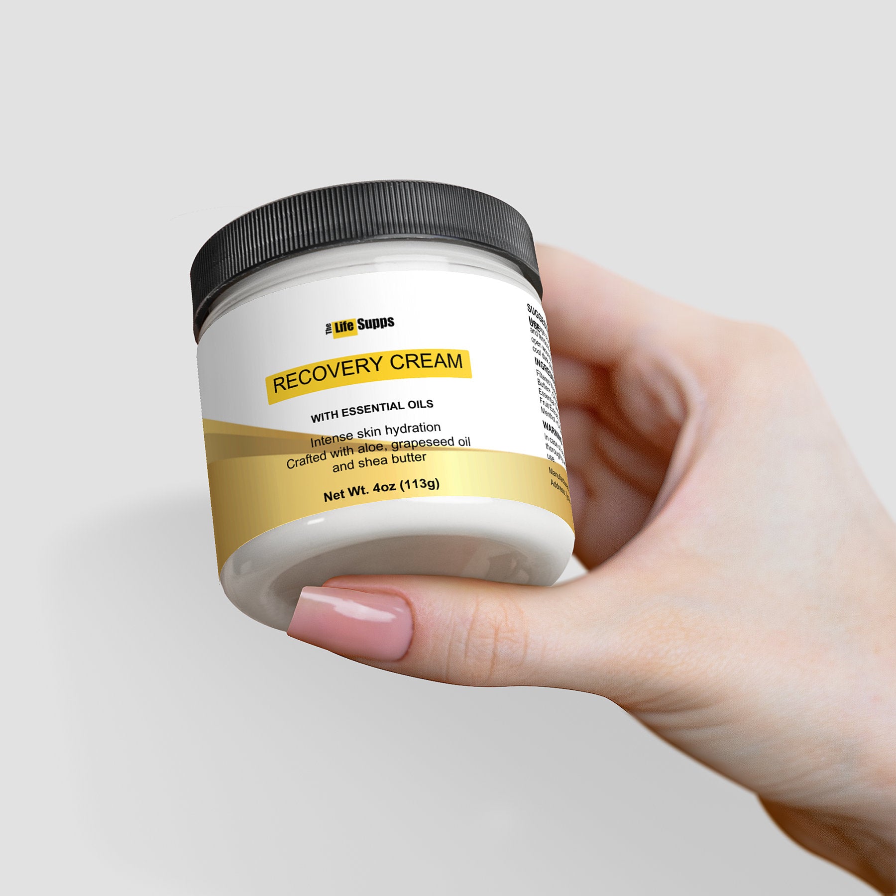 Recovery Cream with Aloe & Essential Oils - Hydrating & Soothing Skin Care