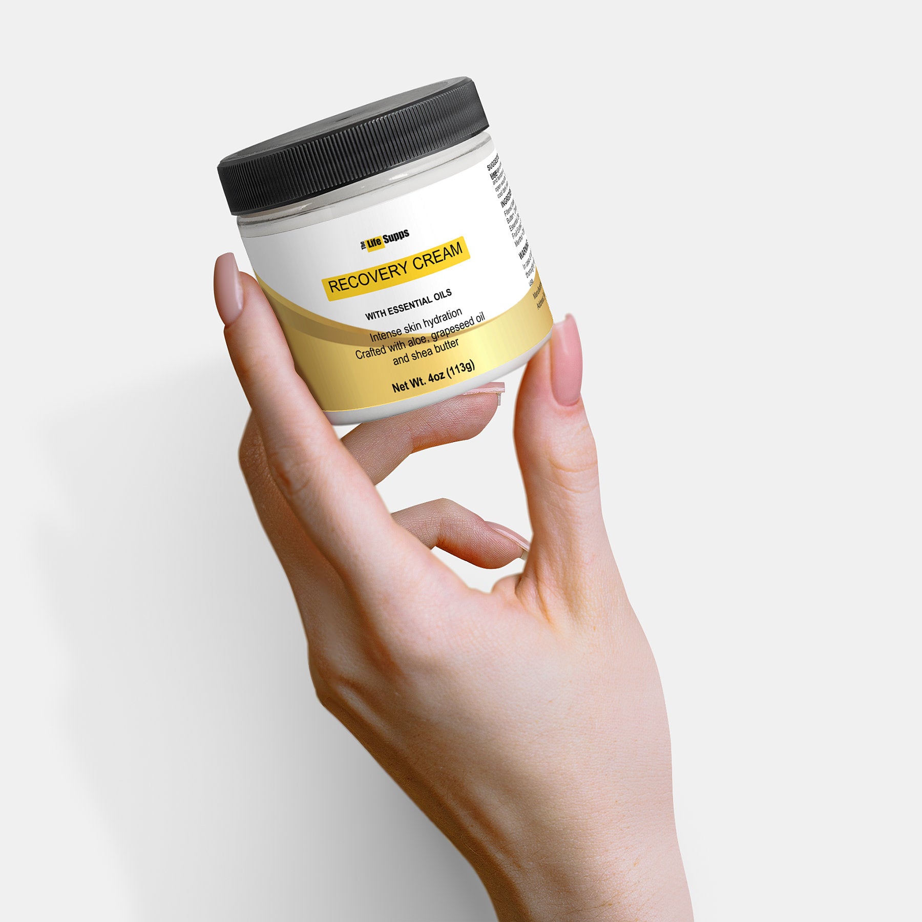 Recovery Cream with Aloe & Essential Oils - Hydrating & Soothing Skin Care