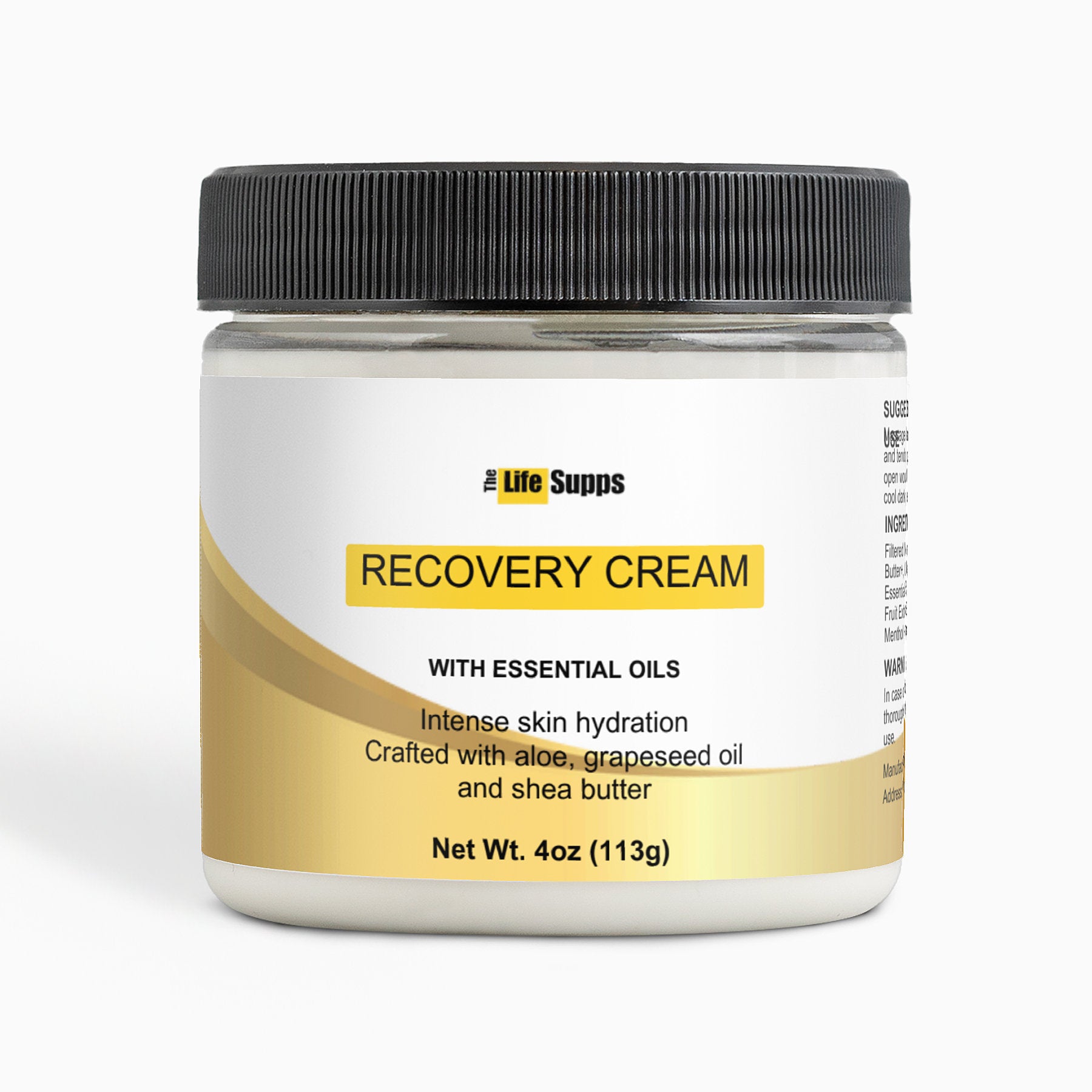 Recovery Cream with Aloe & Essential Oils - Hydrating & Soothing Skin Care